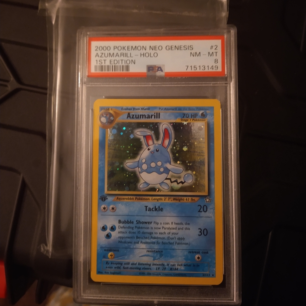 2000 PSA 8 first edition azumeral hollo from neo genesis